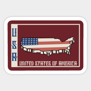 Usa flag Sticker
